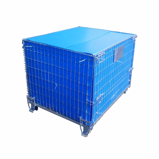 Heavy Duty Galvanized Collapsible Stacking and Folding Cargo Storage Cage