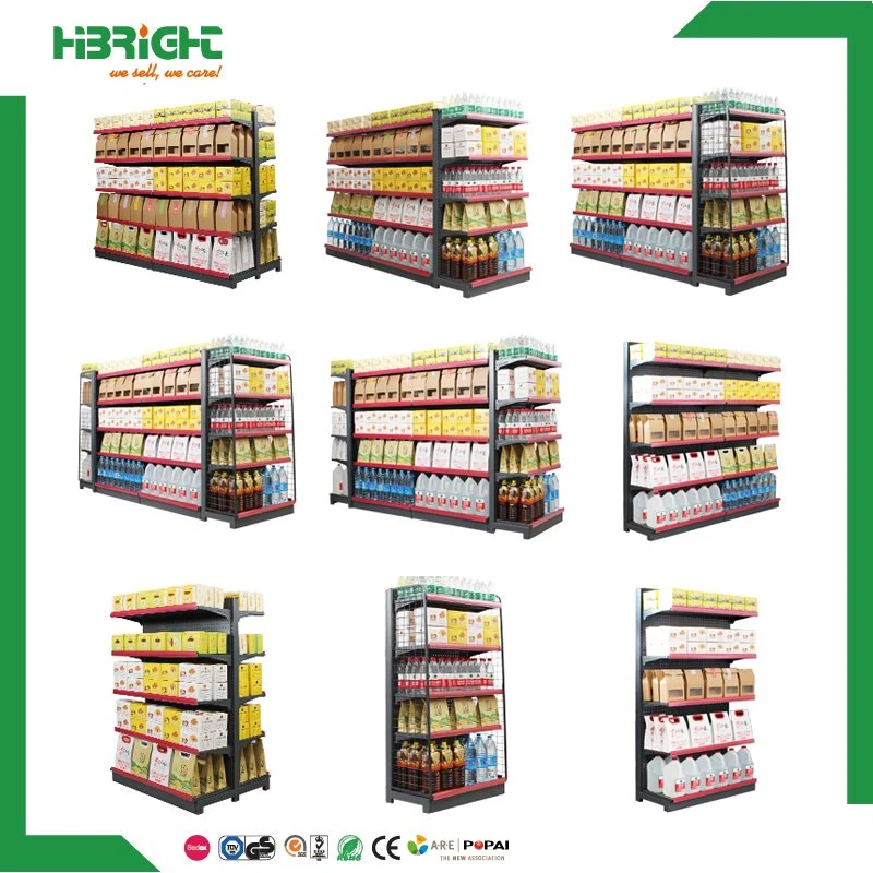 Convenience Store Supermrket Double Sided Shelf