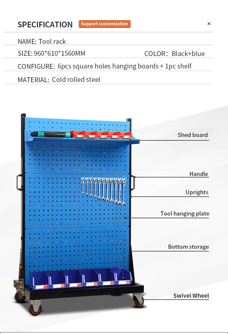 Garage Wall Tool Rack Storage Kit Tools Organizer/Tool Display Rack