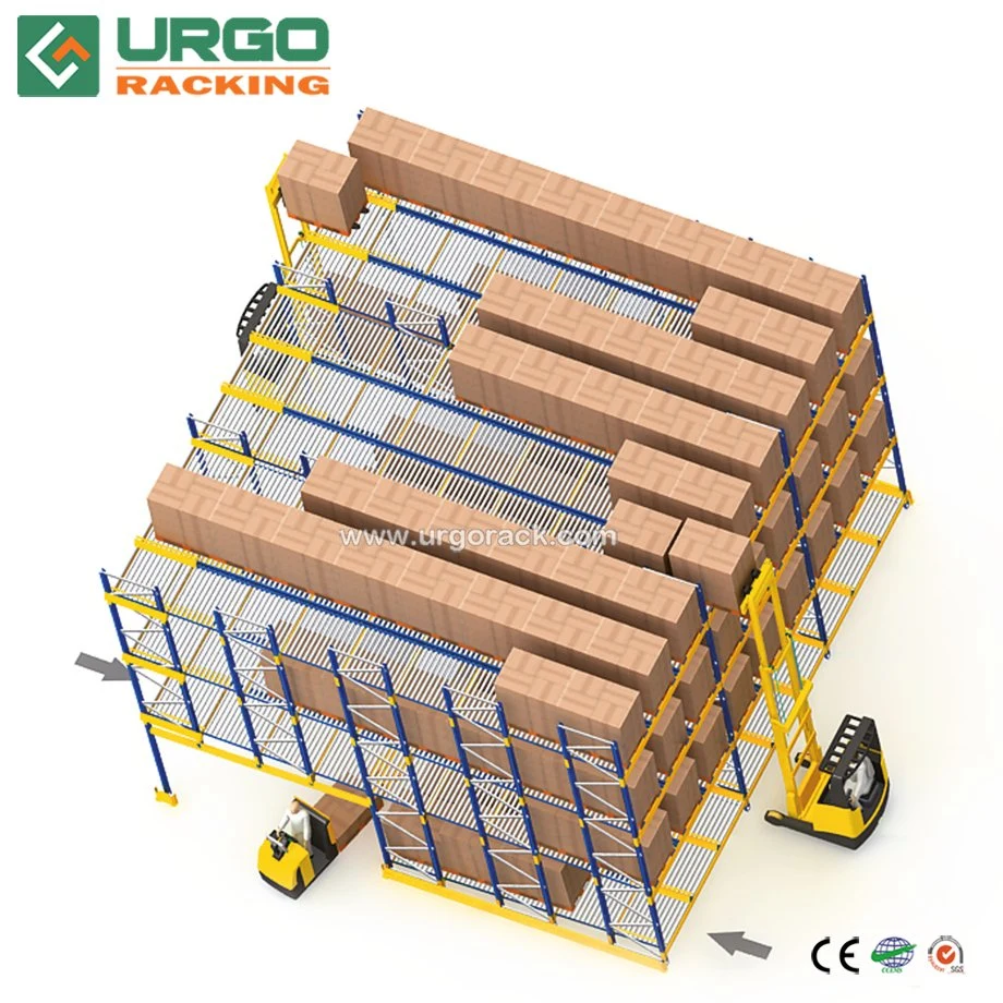 Warehouse Storage Heavy Duty Gravity Roller Pallet Rack