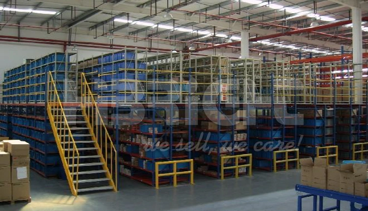 Double Layer Mezzanine Storage Warehouse Racking