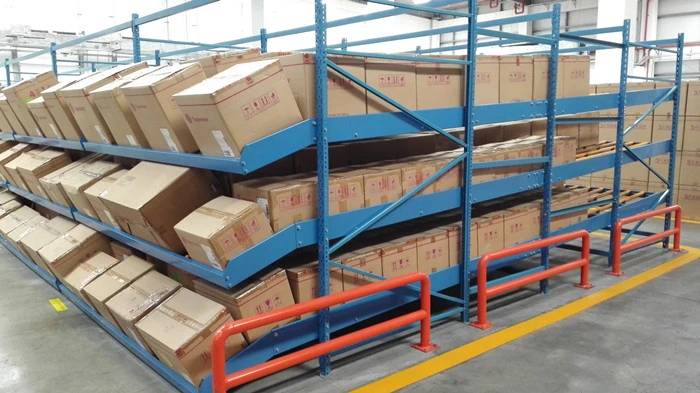 Sliding Carton Flow Through Racking