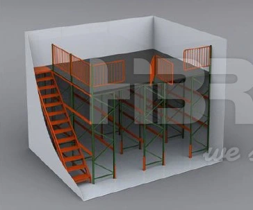 Double Layer Mezzanine Storage Warehouse Racking