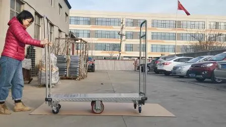 Carrello sottomarino per carichi pesanti, carretto pieghevole con piattaforma in acciaio con sei ruote