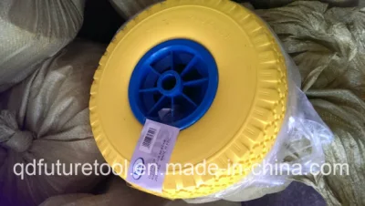 Ruota per carrello in PU di alta qualità con bordo in plastica