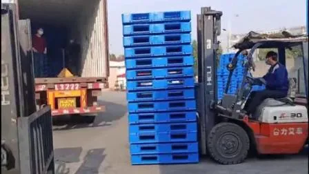 Per lo stoccaggio in magazzino utilizzare un pallet in plastica HDPE antiscivolo con 3 binari